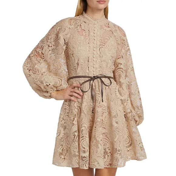 Zimmermann Dresses & Skirts - Zimmermann Waverly Lace Mini Dress Size 4